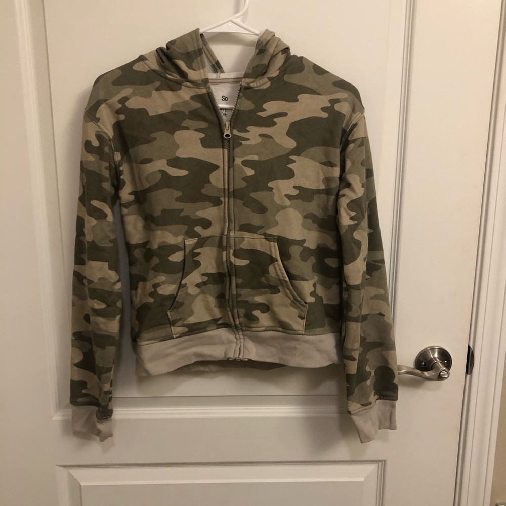 Kids Camouflage Zip-Up Hoodie